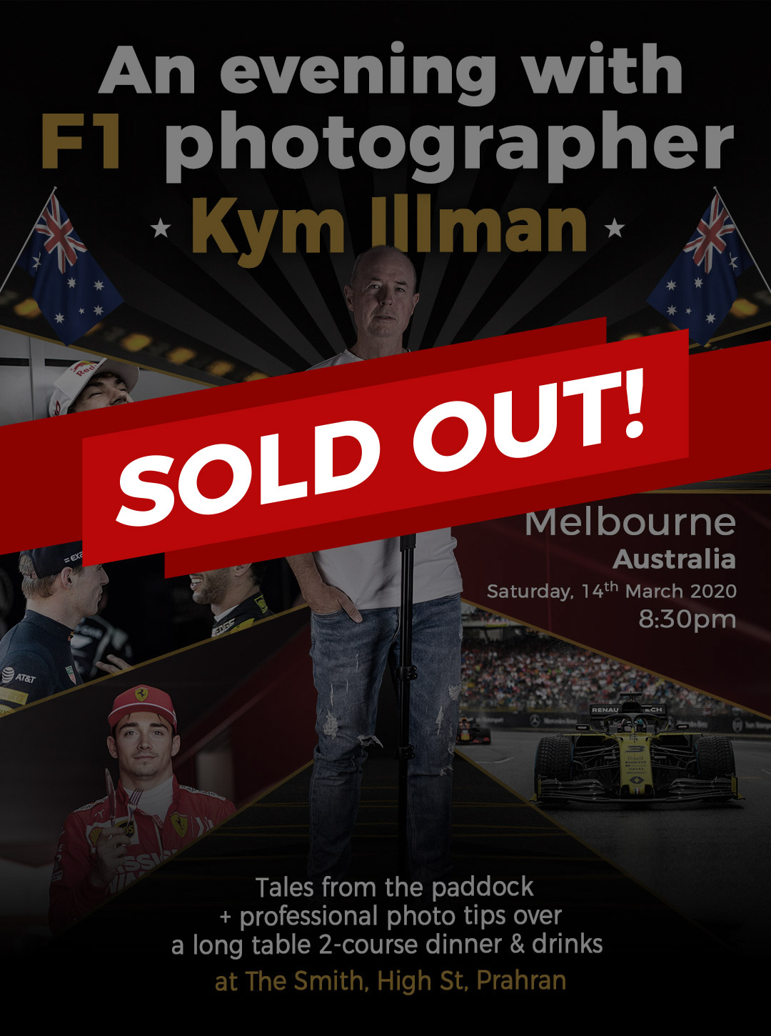 F1 Dinner Event: Melbourne, Australia 14 March 2020 - Kym Illman