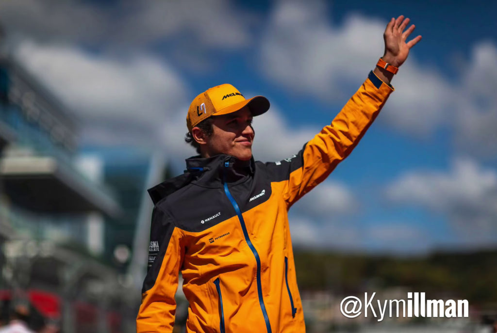 Lando Norris McLaren Waving