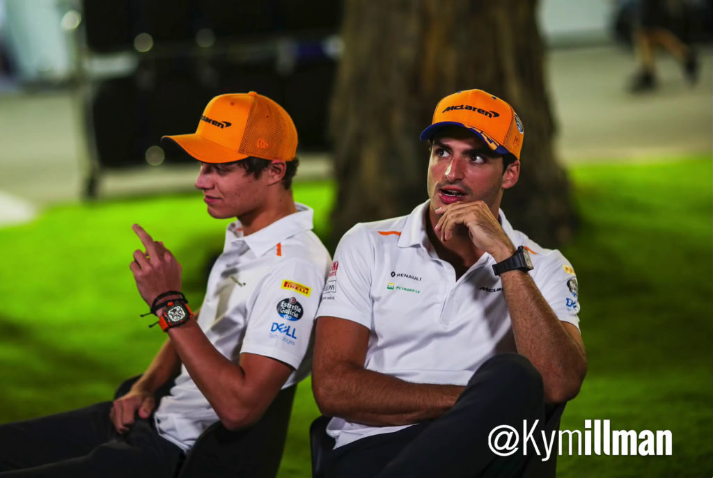 Lando Norris McLaren Carlos Sainz