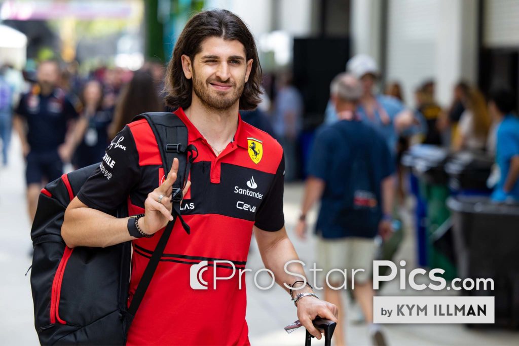Formula-1-Antonio-Giovinazzi-Ferrari-Reserve-Driver-Thumbs-Up-Winking