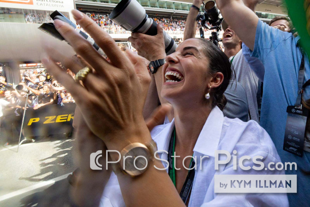 Carmen Montero Mundt George Russell Pacar Sampanye GP Spanyol