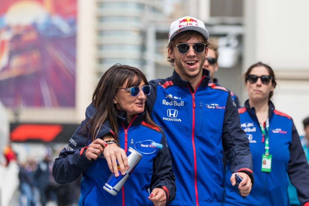 Petugas pers Pierre Gasly Fabiana Valentina Toro Rosso