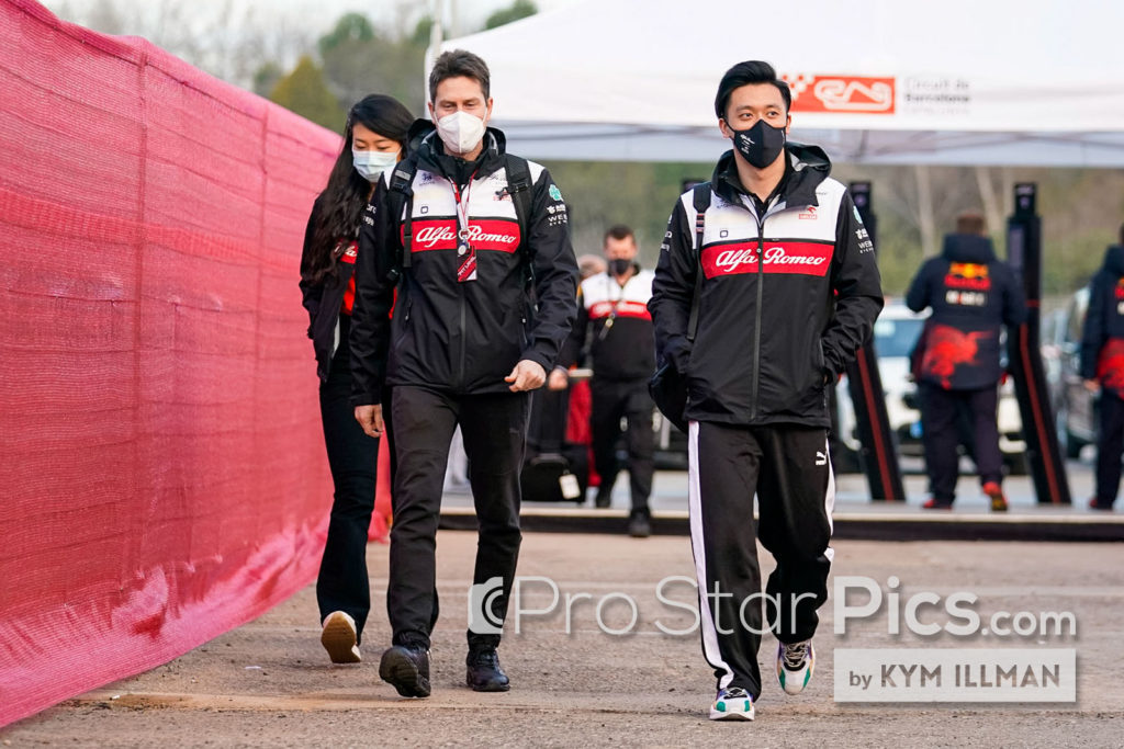 Zhou Guanyu's f1 trainer matteo Orsi