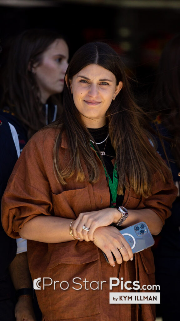 Sergio Perez's wife Carola Martine in the F1 paddock