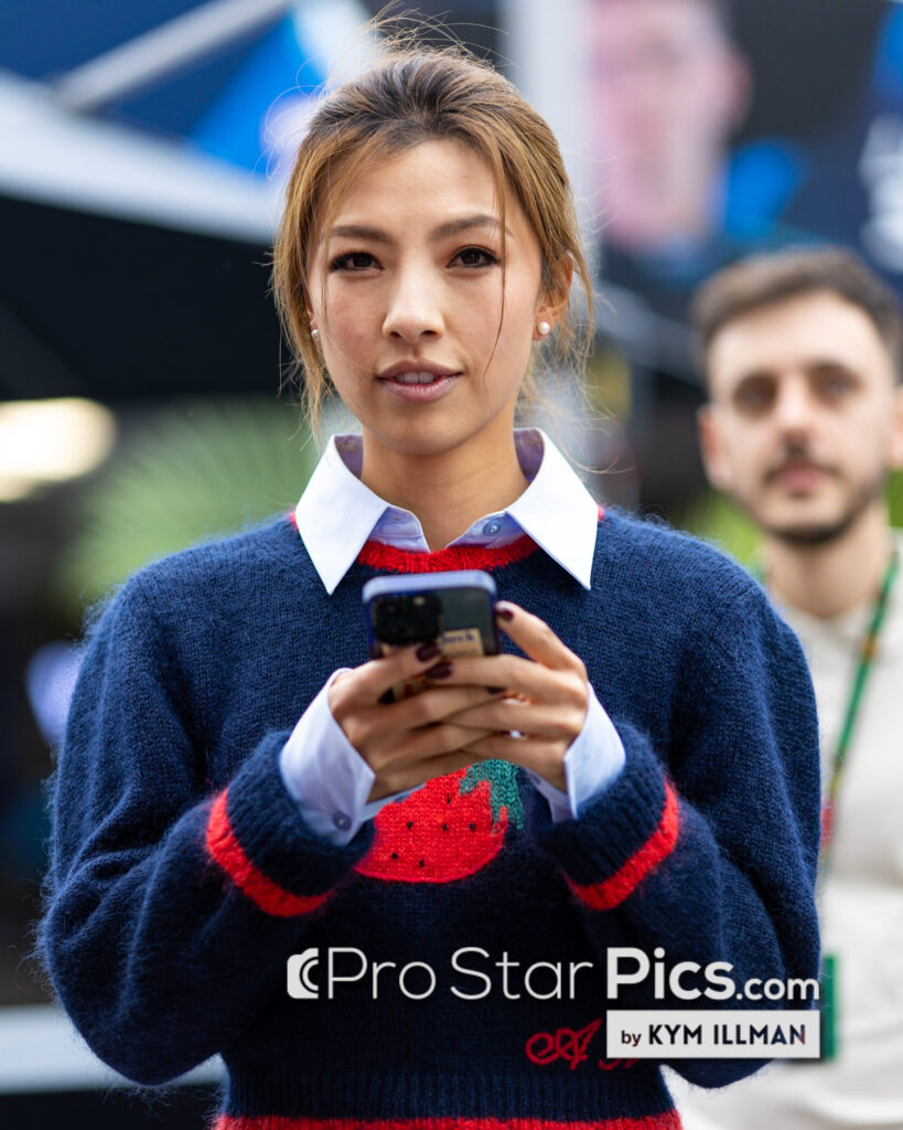Alex Albon's girlfriend Lily He in the F1 paddock
