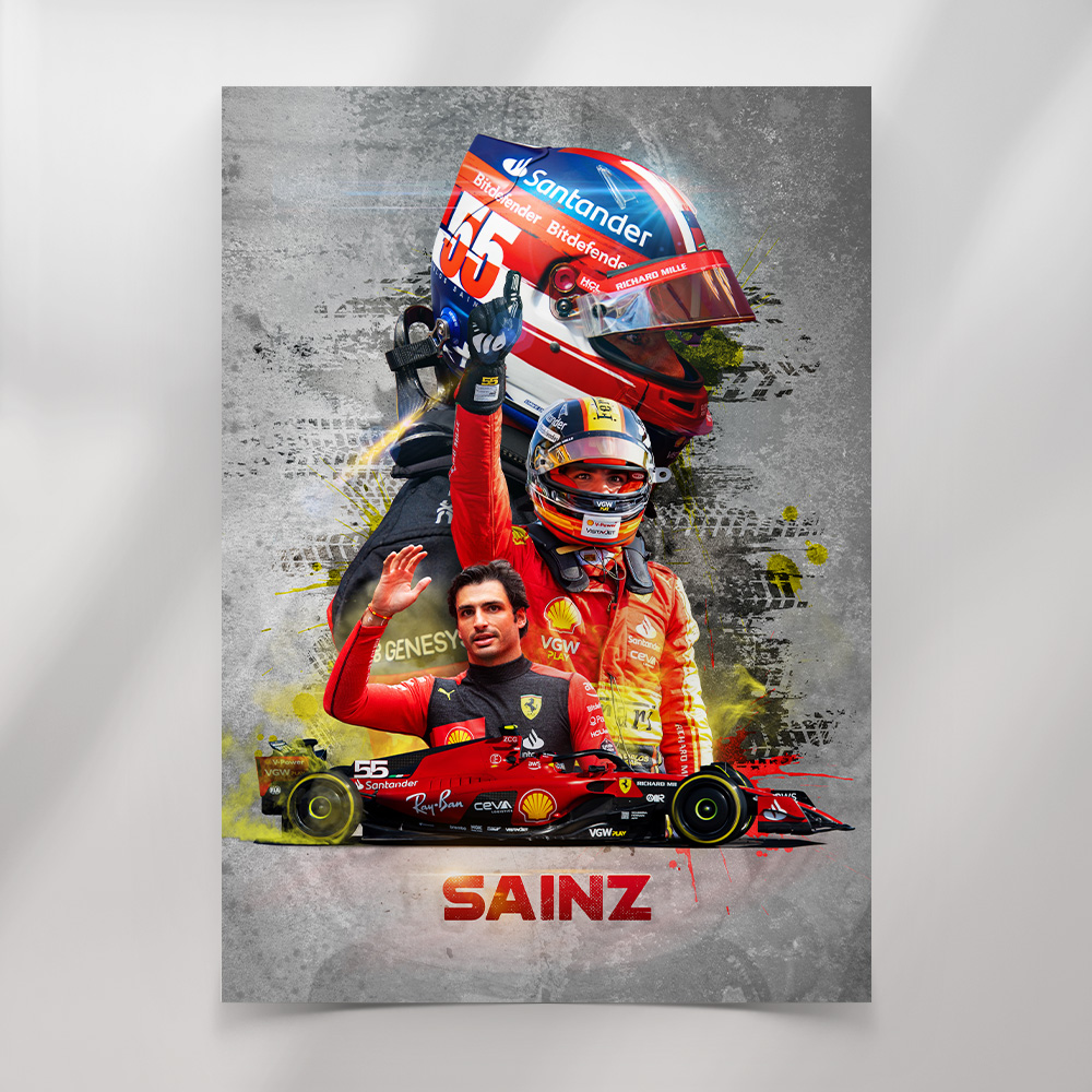 Carlos Sainz Poster