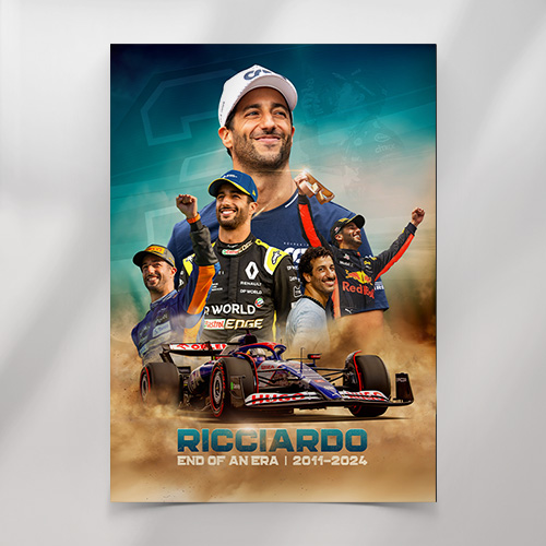 Daniel Ricciardo End Of An Era Poster