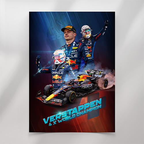 Max Verstappen World Champion Poster