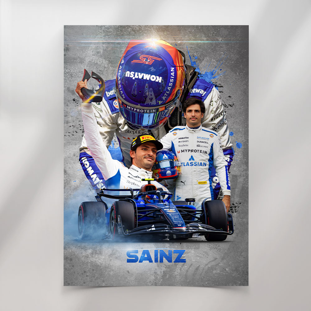 Carlos Sainz Williams Poster
