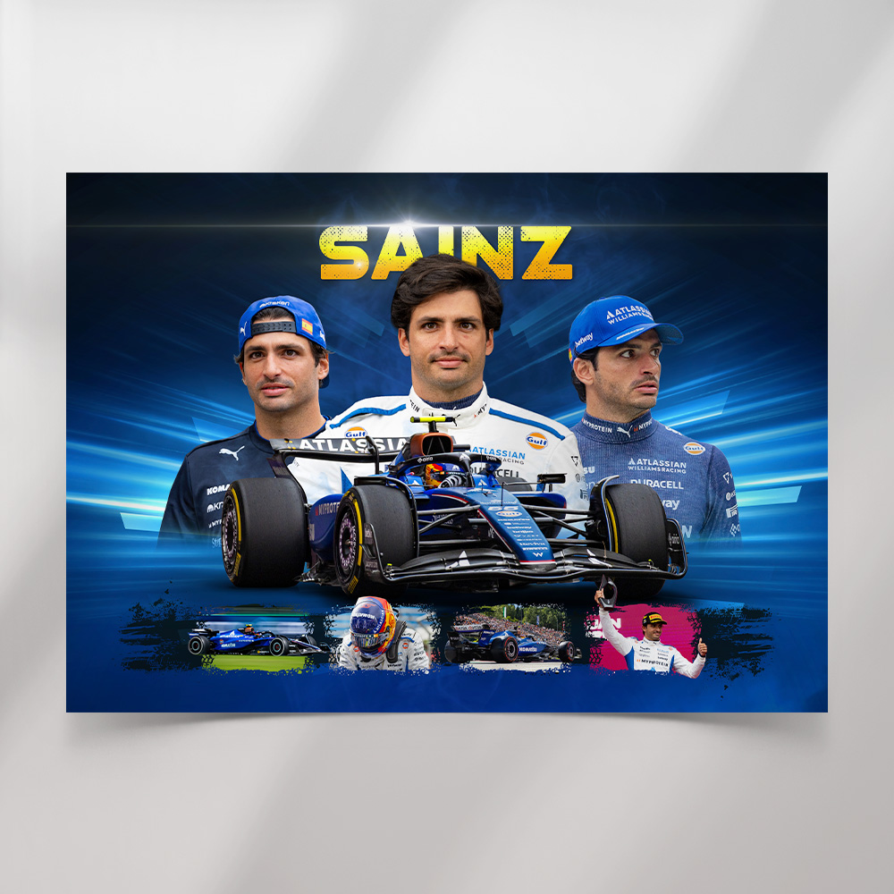 Carlos Sainz Williams Poster