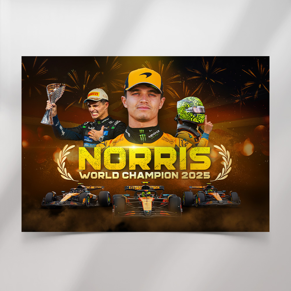 Lando Norris World Champion 2025 Poster