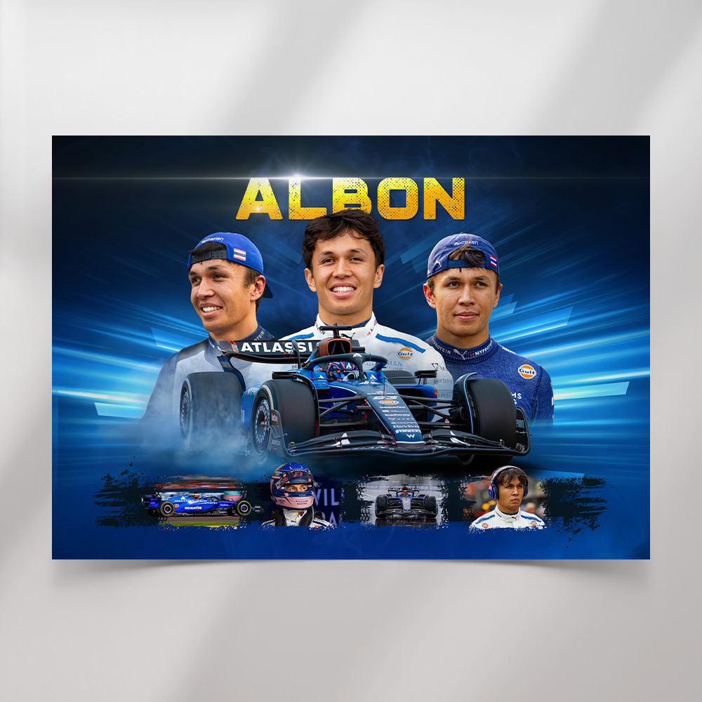 Alex Albon Williams Poster