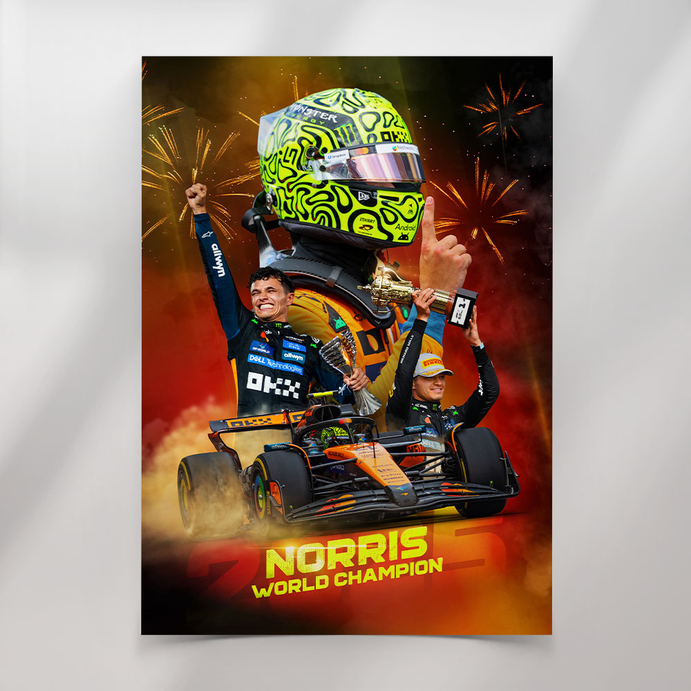 Lando Norris World Champion 2025 Poster
