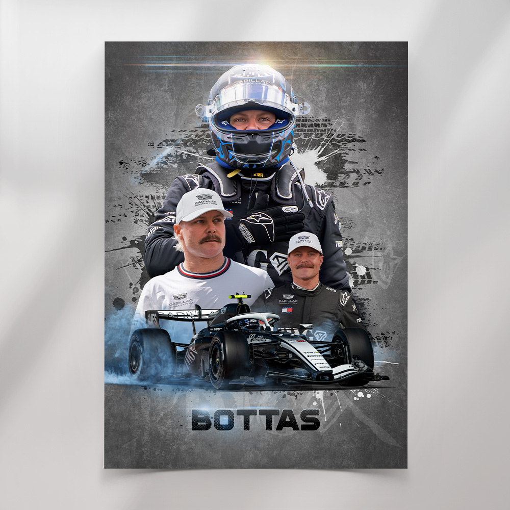 Valtteri Bottas Cadillac Poster