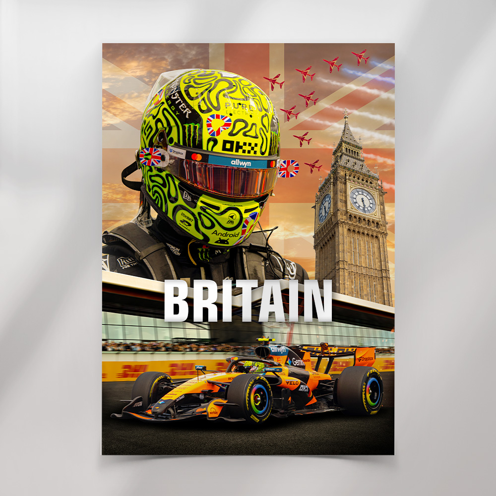 Lando Norris Britain Poster