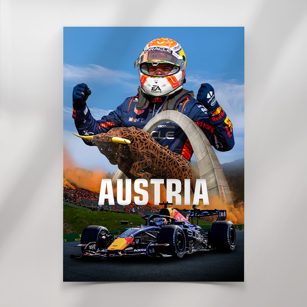 Max Verstappen Austria Poster
