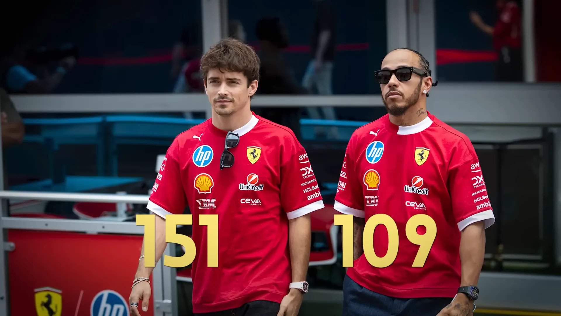 Ferrari hospitality and crowd at Monza