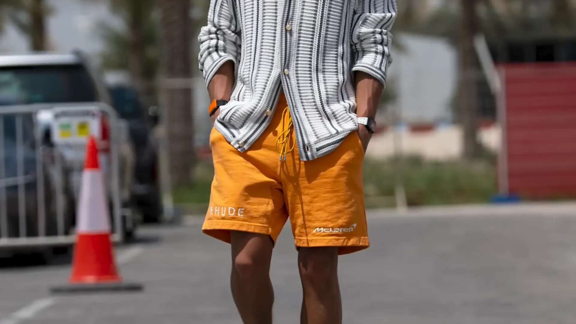 Lando Norris showcasing his fashion