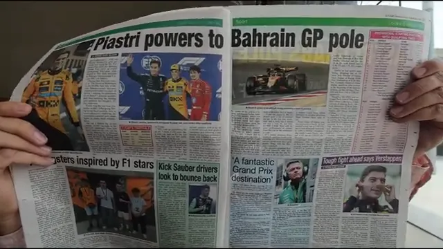Local media coverage of the Bahrain GP