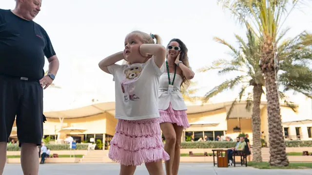 Nico Hulkenberg's daughter Noemi in the paddock