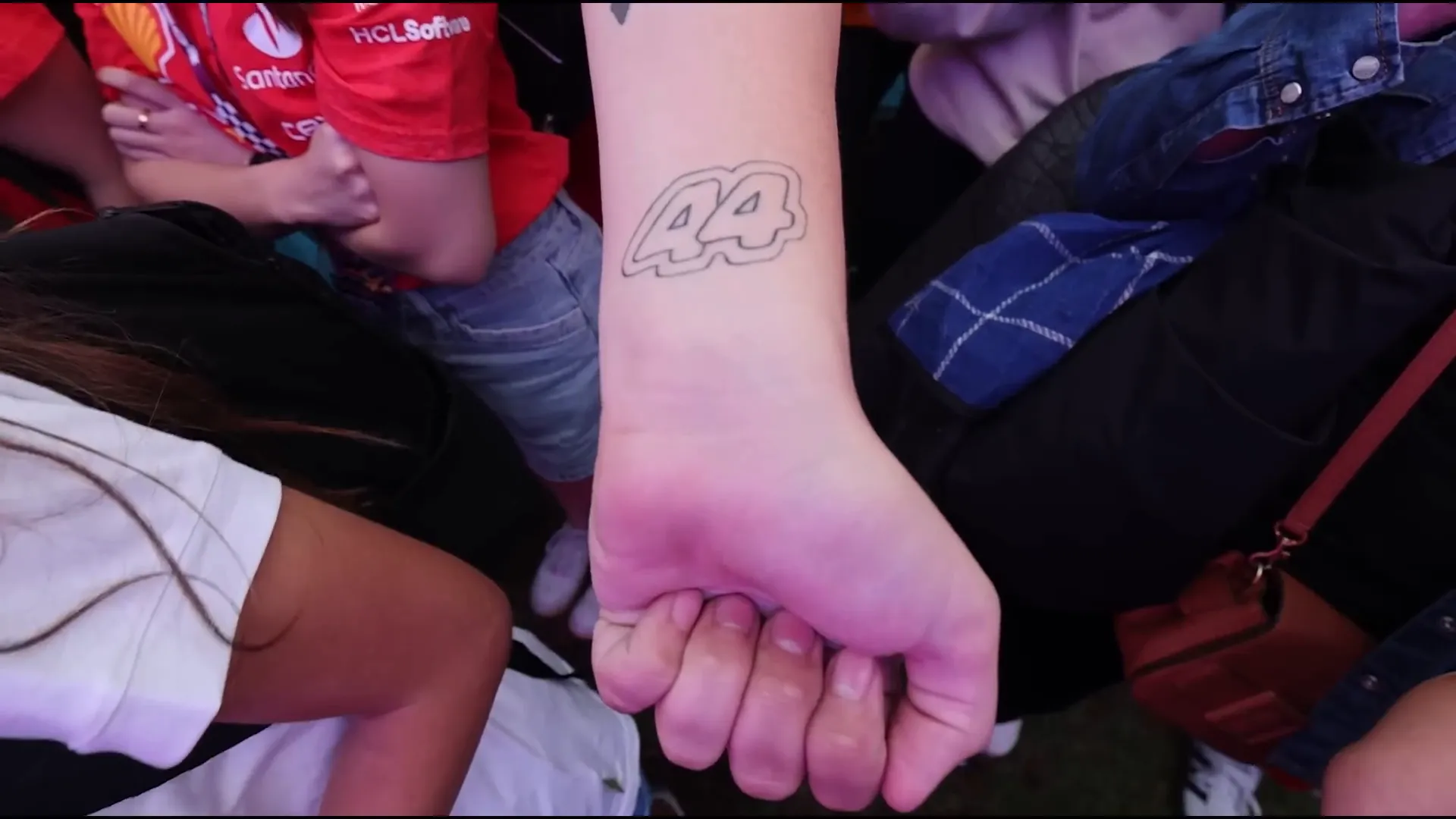 Fan tattoo of Lewis Hamilton