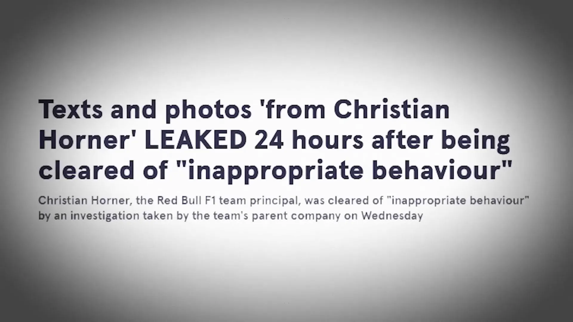 Christian Horner controversy in Bahrain