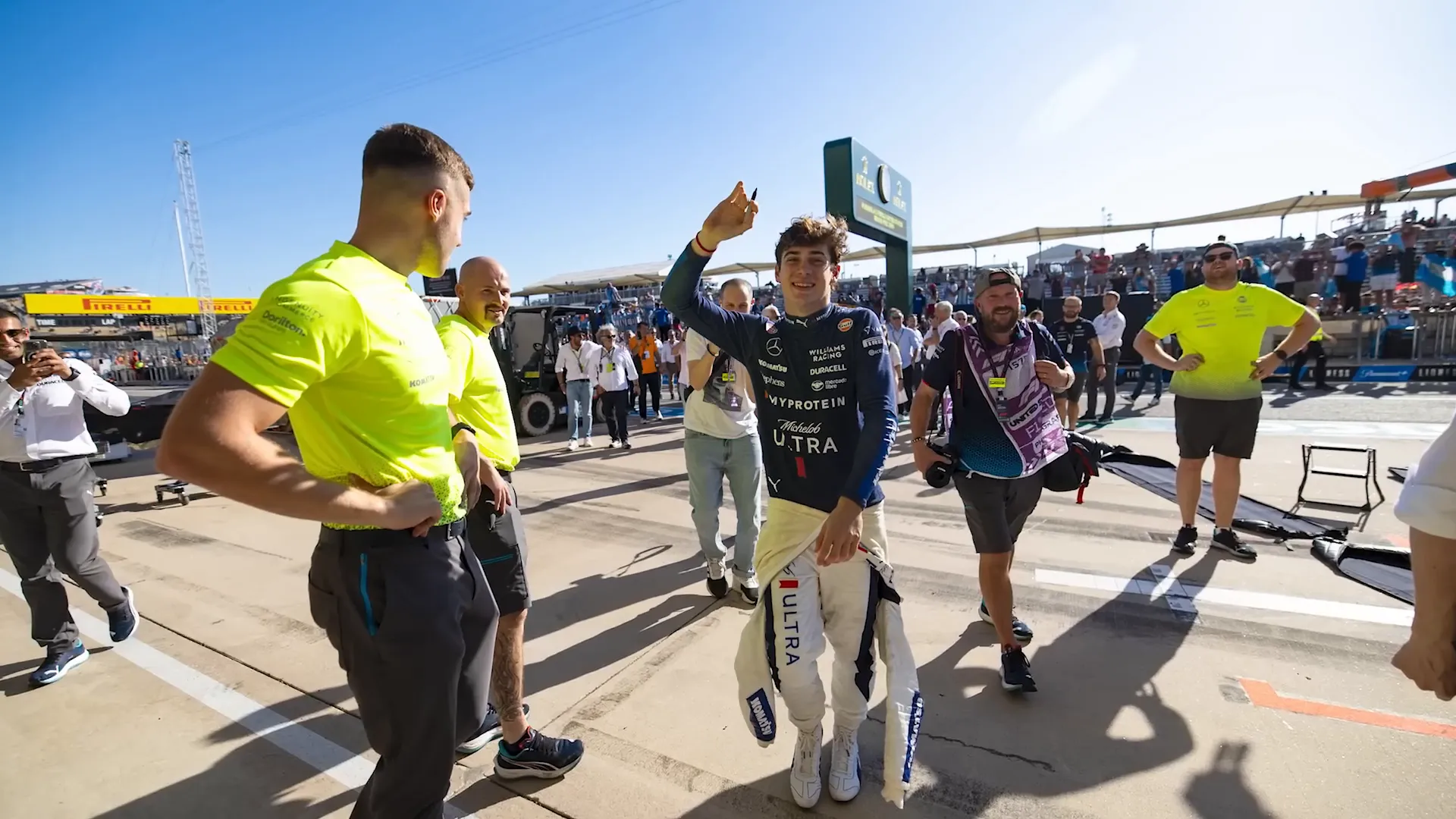 Franco Colla Pinto interacting with fans