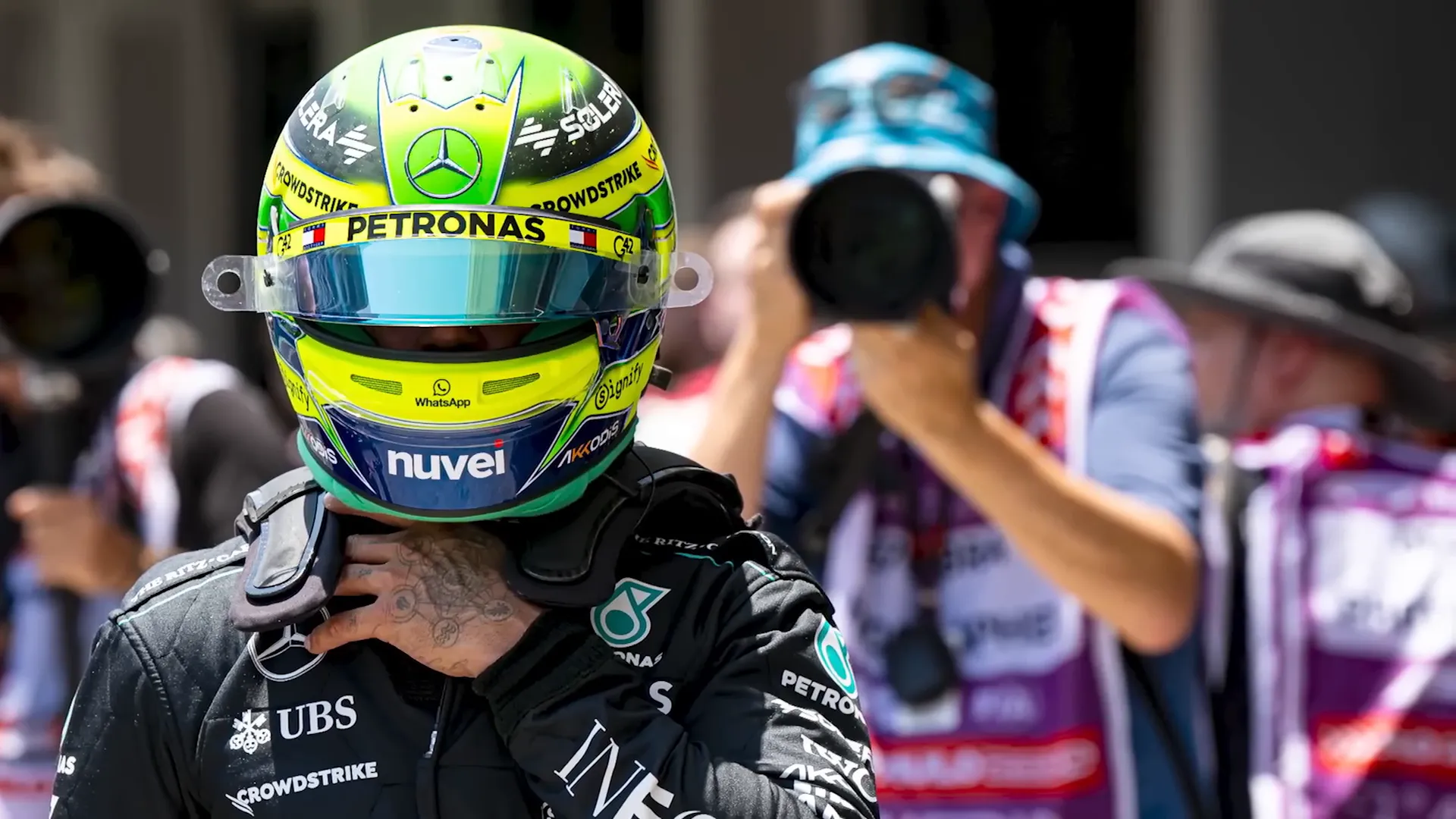 Behind-the-scenes with Lewis Hamilton