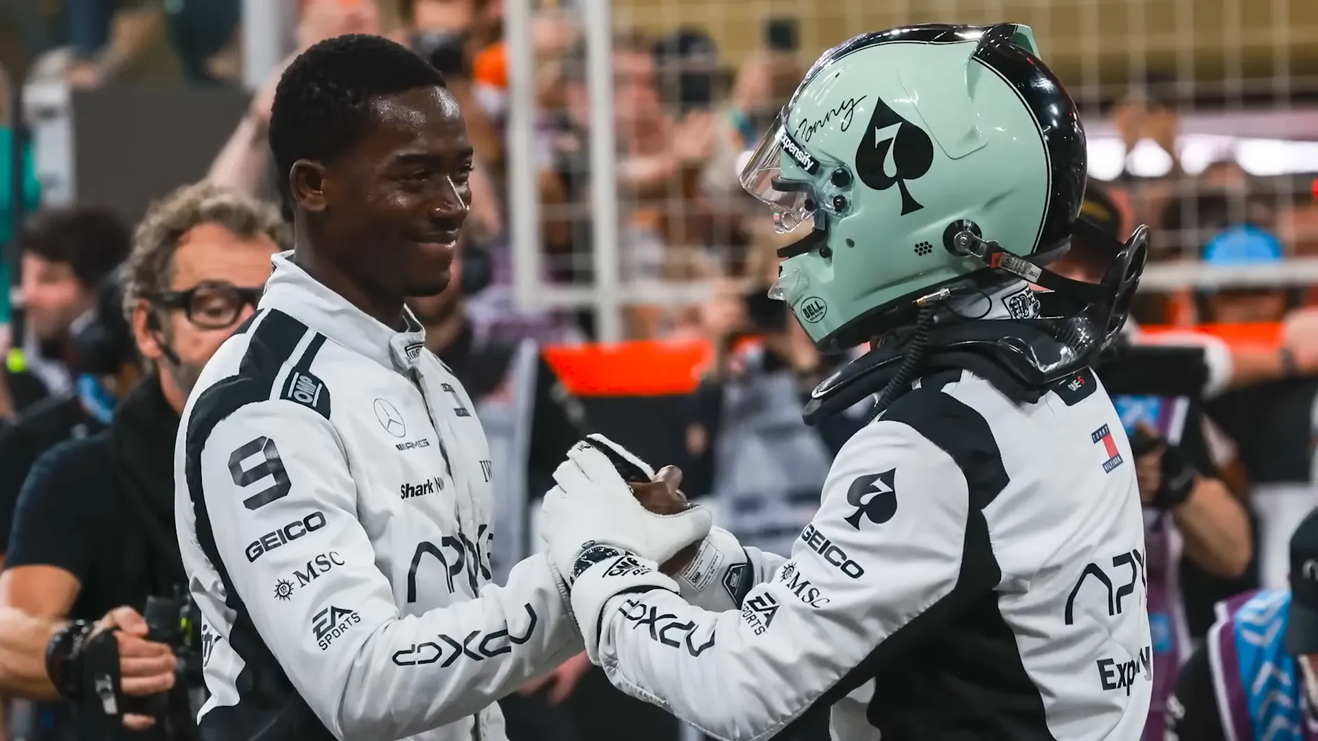 Super Bowl ad showcasing the F1 movie trailer