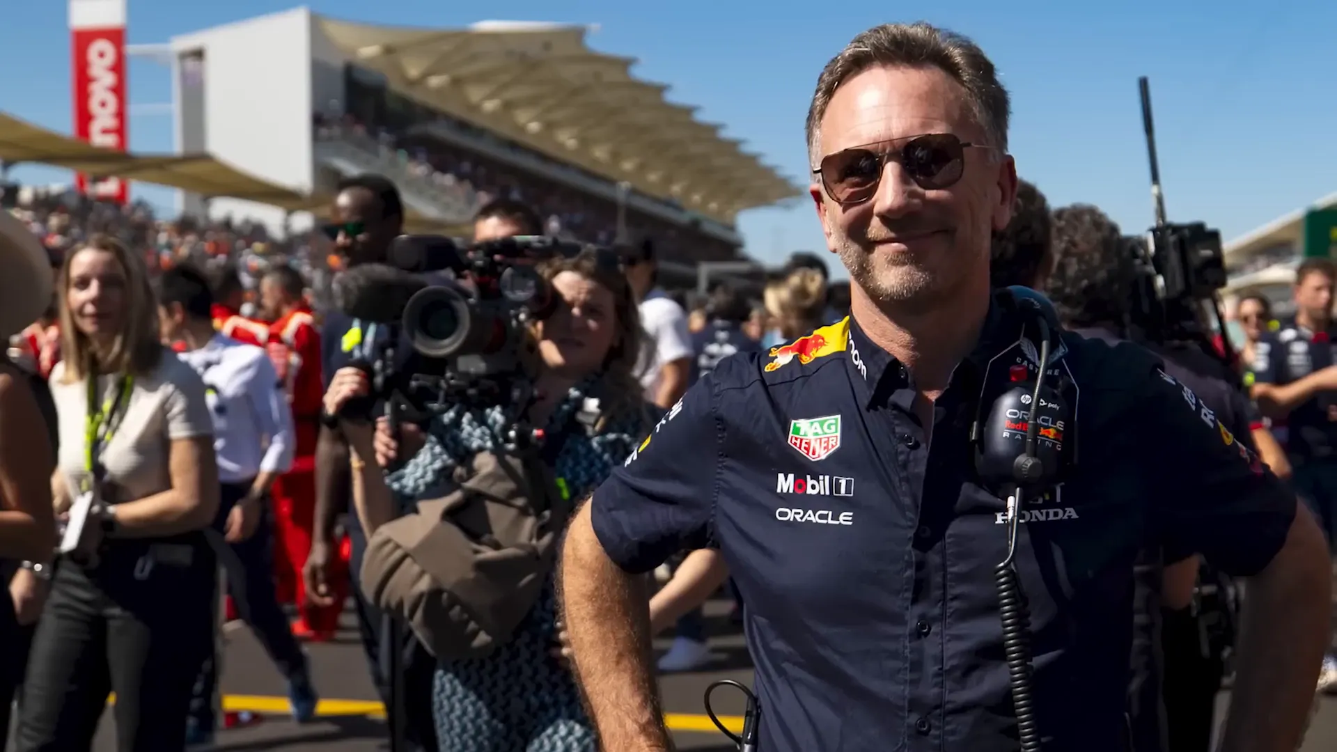 Christian Horner in Red Bull Racing headquarters