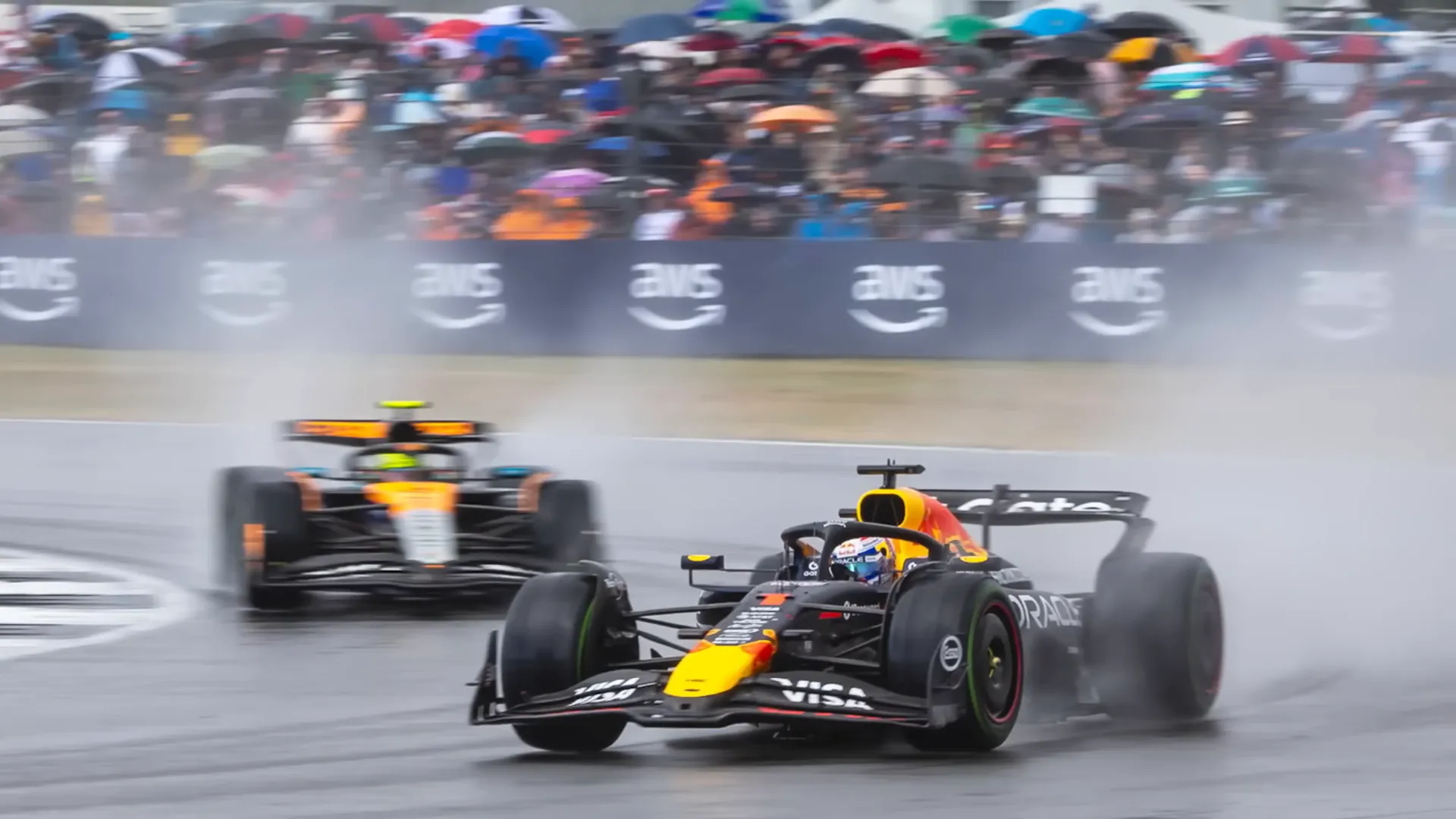 Max Verstappen and Yuki Tsunoda at British GP