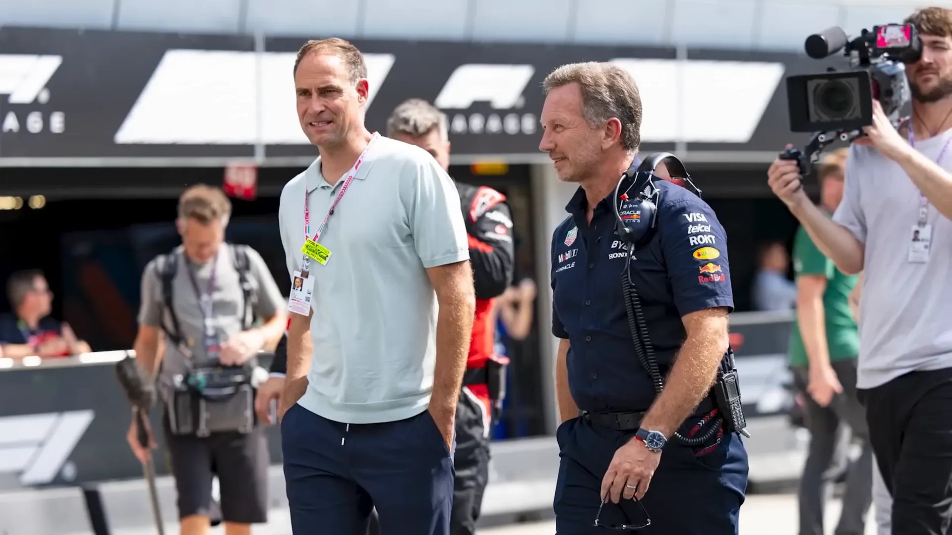 Oliver Mintzlaff at Formula 1 race