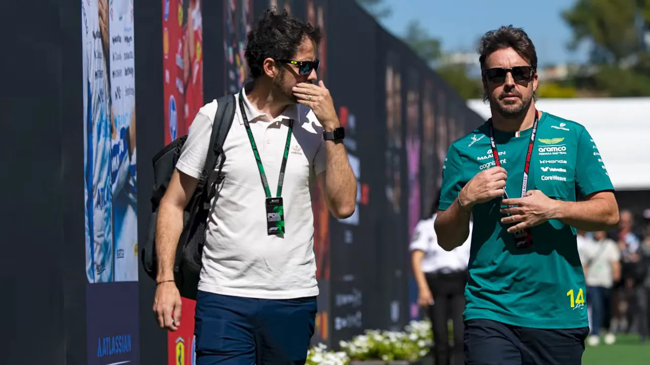 Text slide announcing Barcelona will race in rotation with Spa-Francorchamps