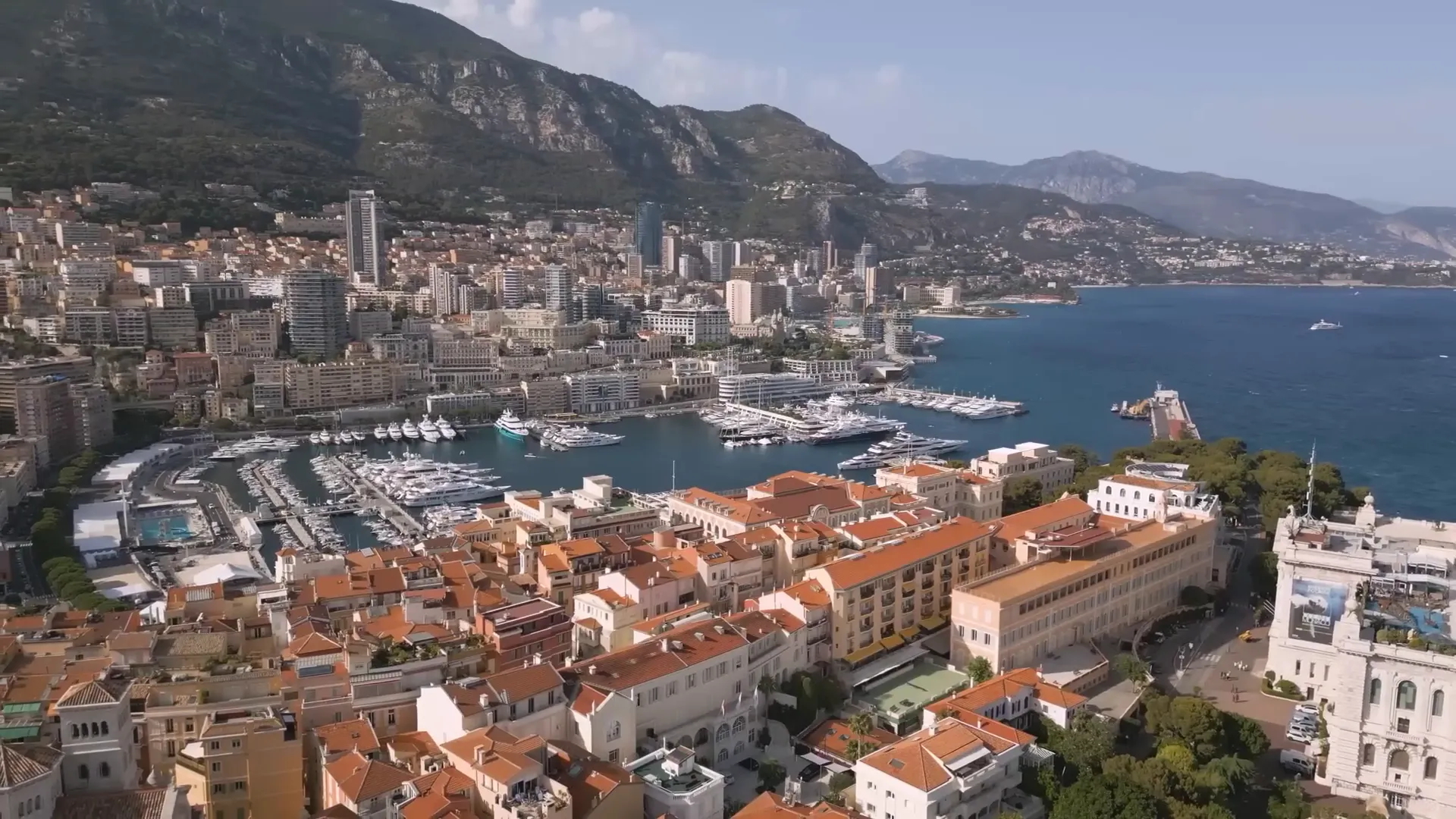 Monaco Harbor during the Grand Prix.