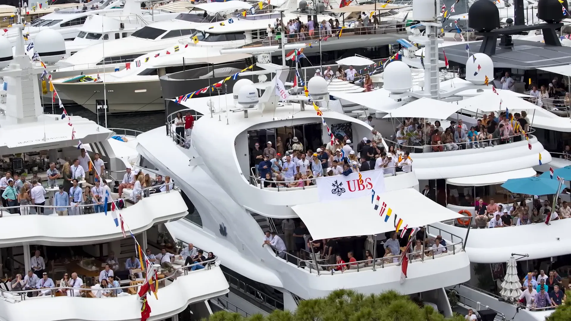 Social events on yachts during the Grand Prix.