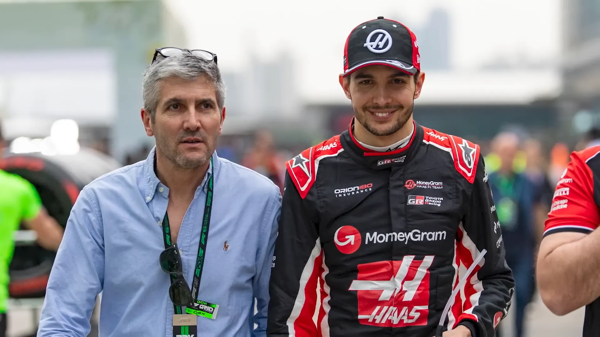 Esteban Ocon with his father Laurent
