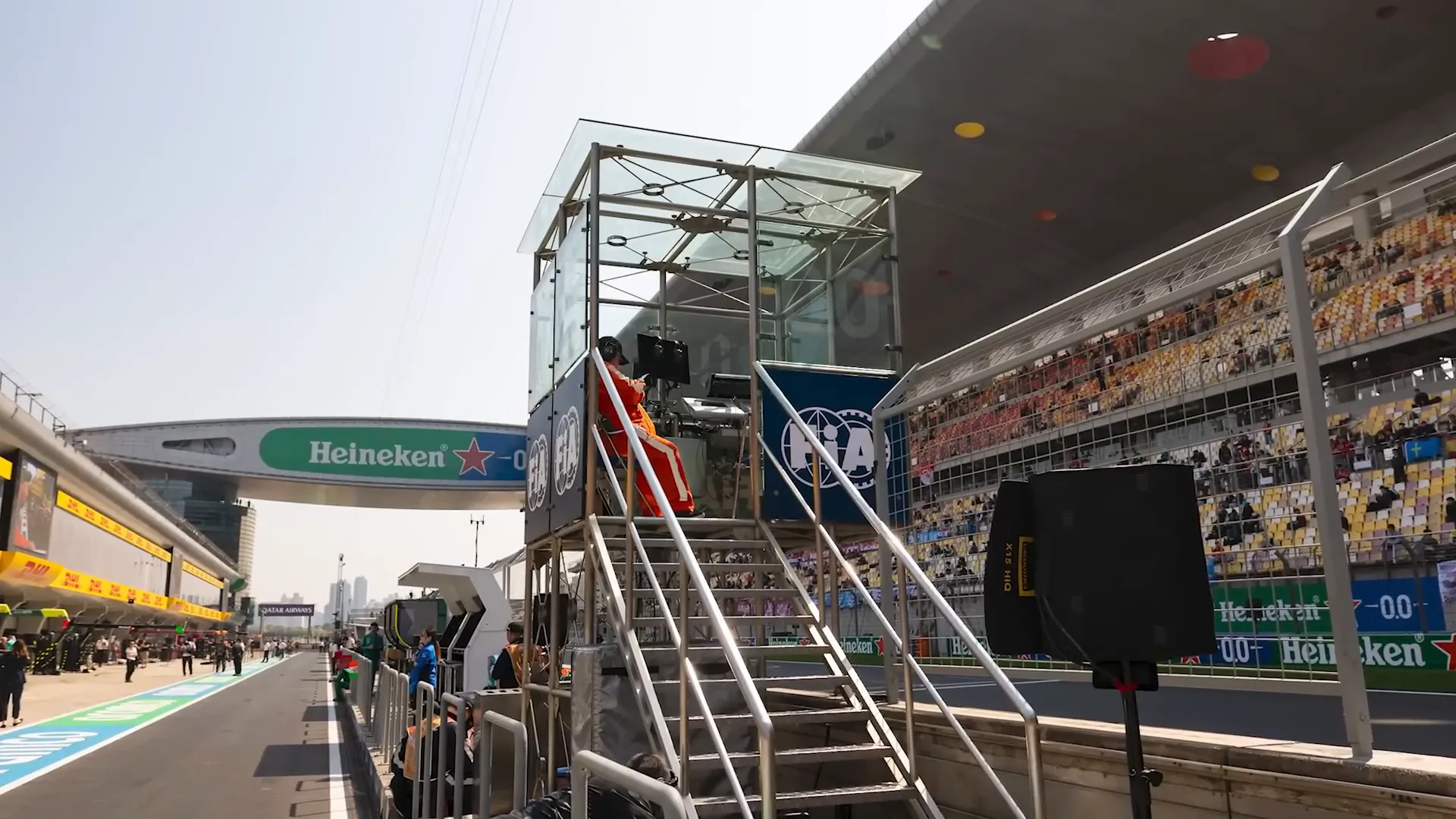 View from the starter's gantry