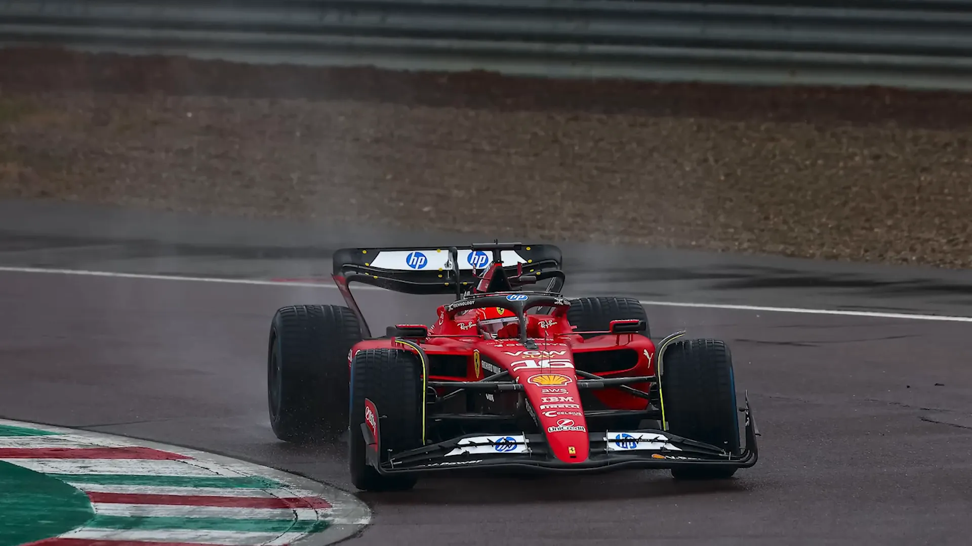 Charles Leclerc on track