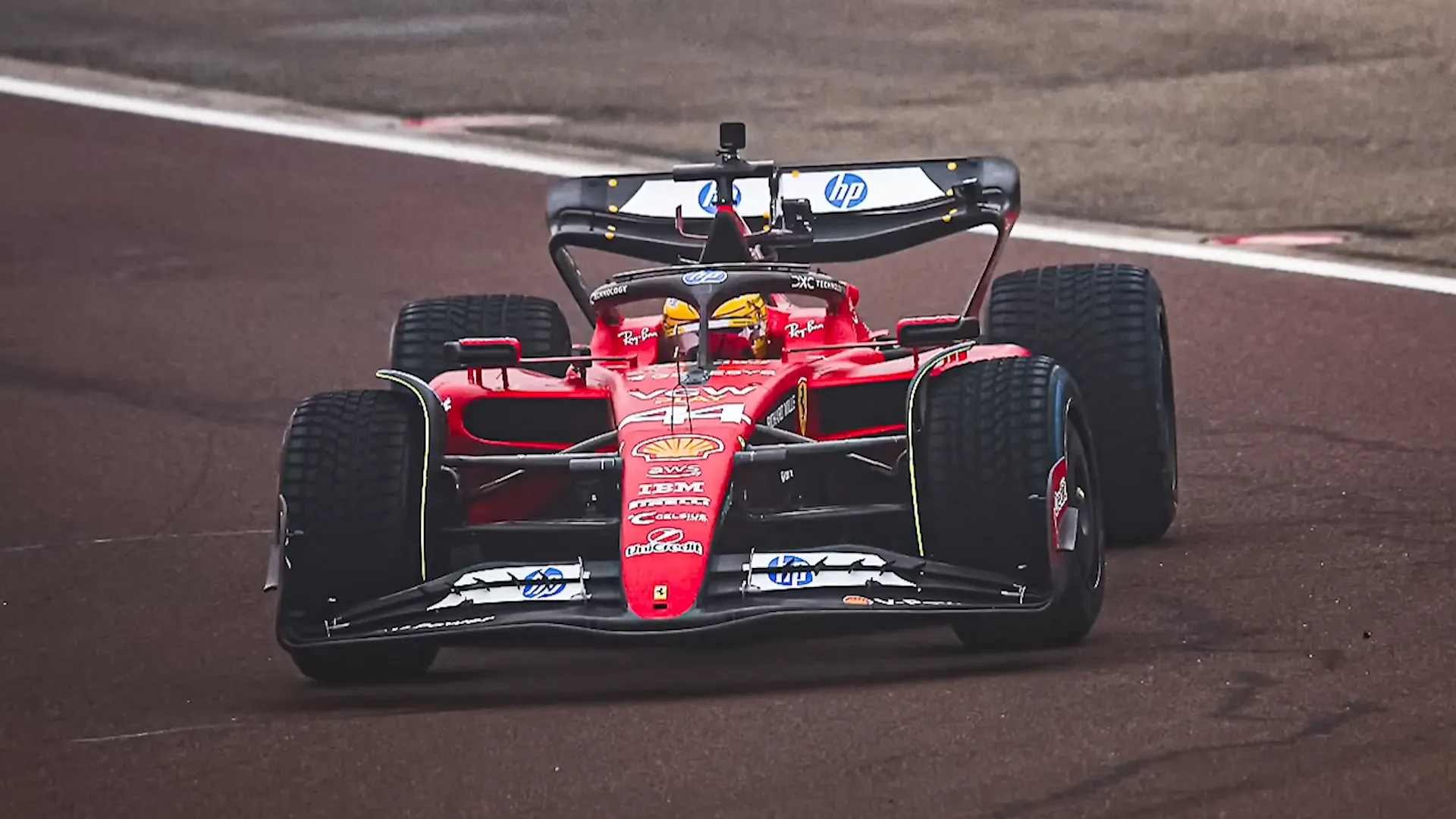 Lewis Hamilton driving the Ferrari SF-23