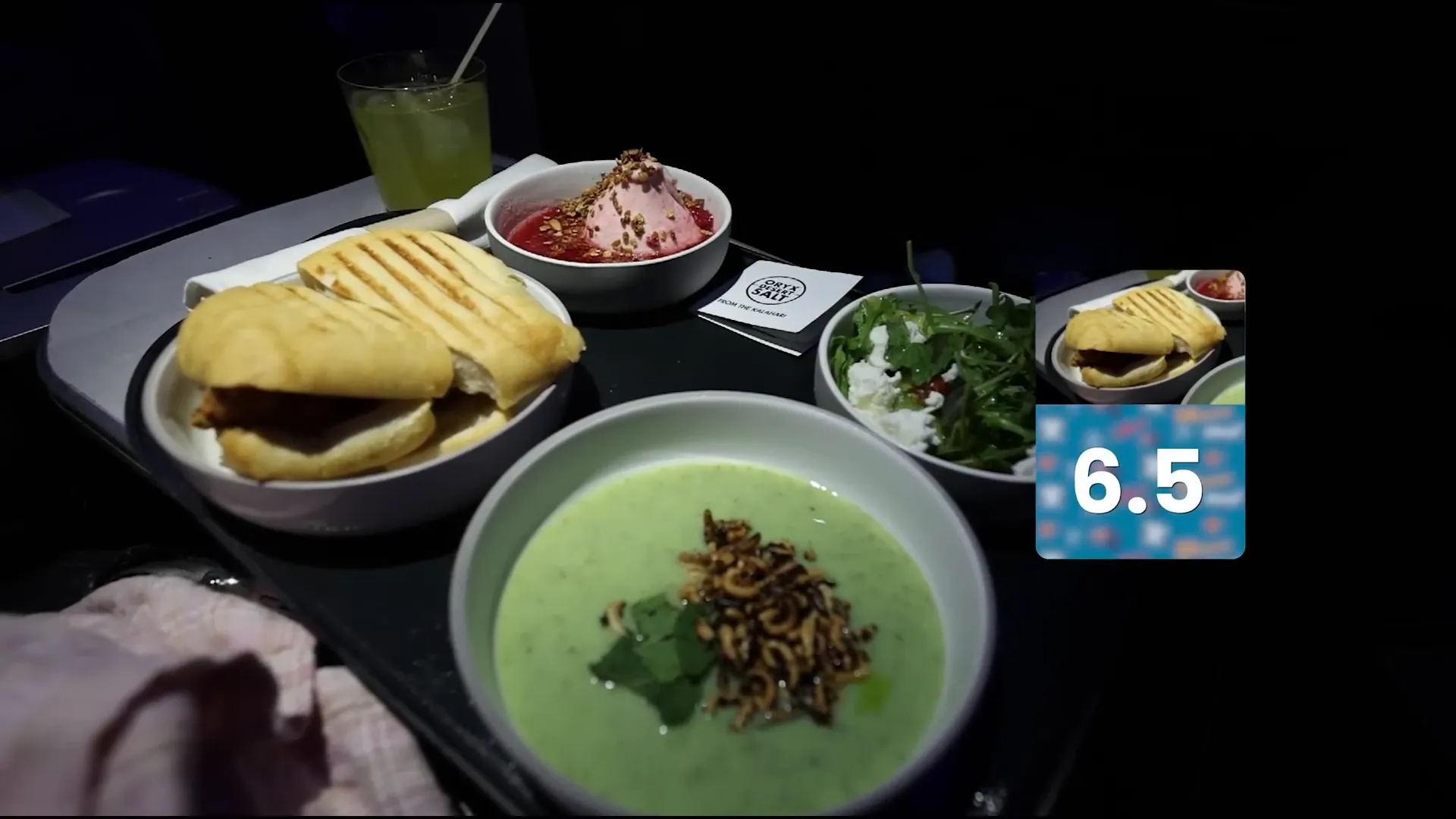 Meal served on JetBlue