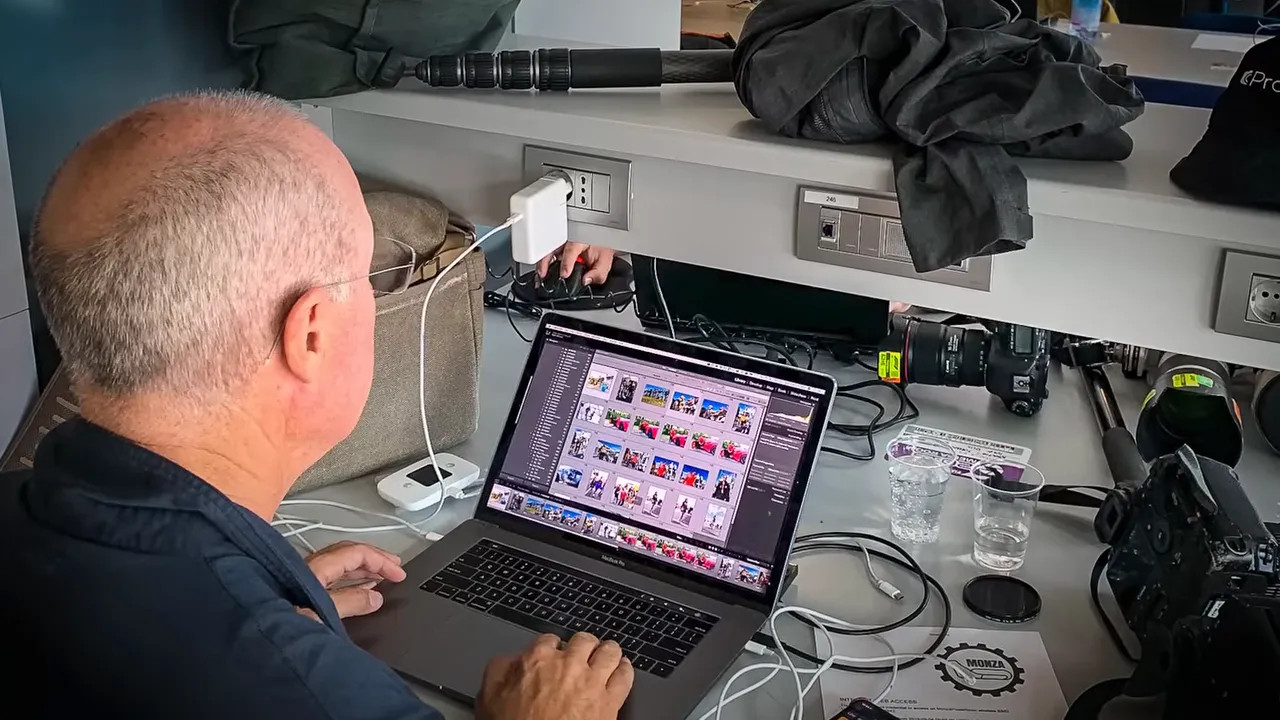 Editing images for Men and Women of the Paddock