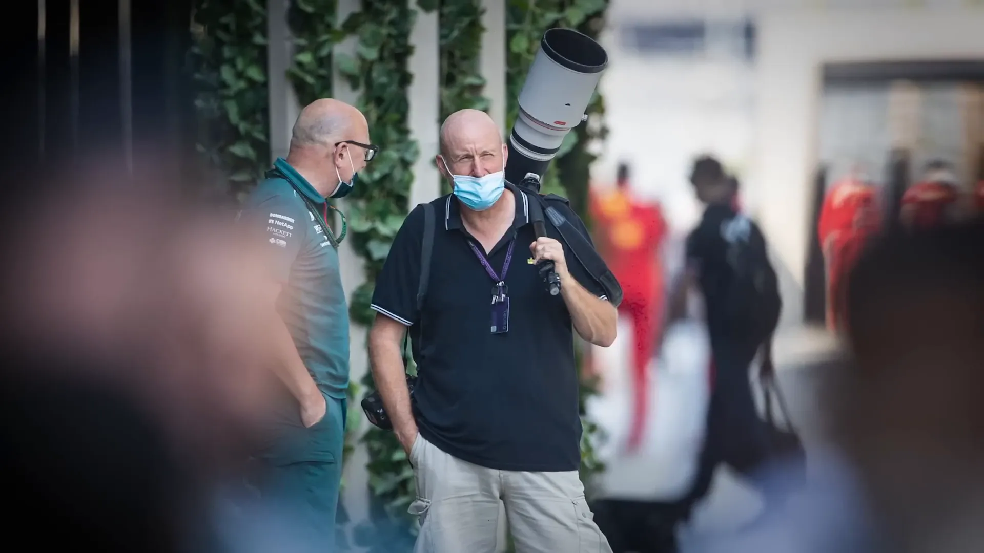 F1 photographers at the media center