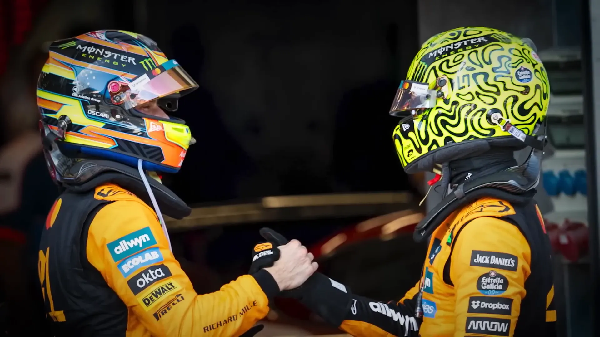 Lando Norris and Oscar Piastri McLaren teammates in 2025 season