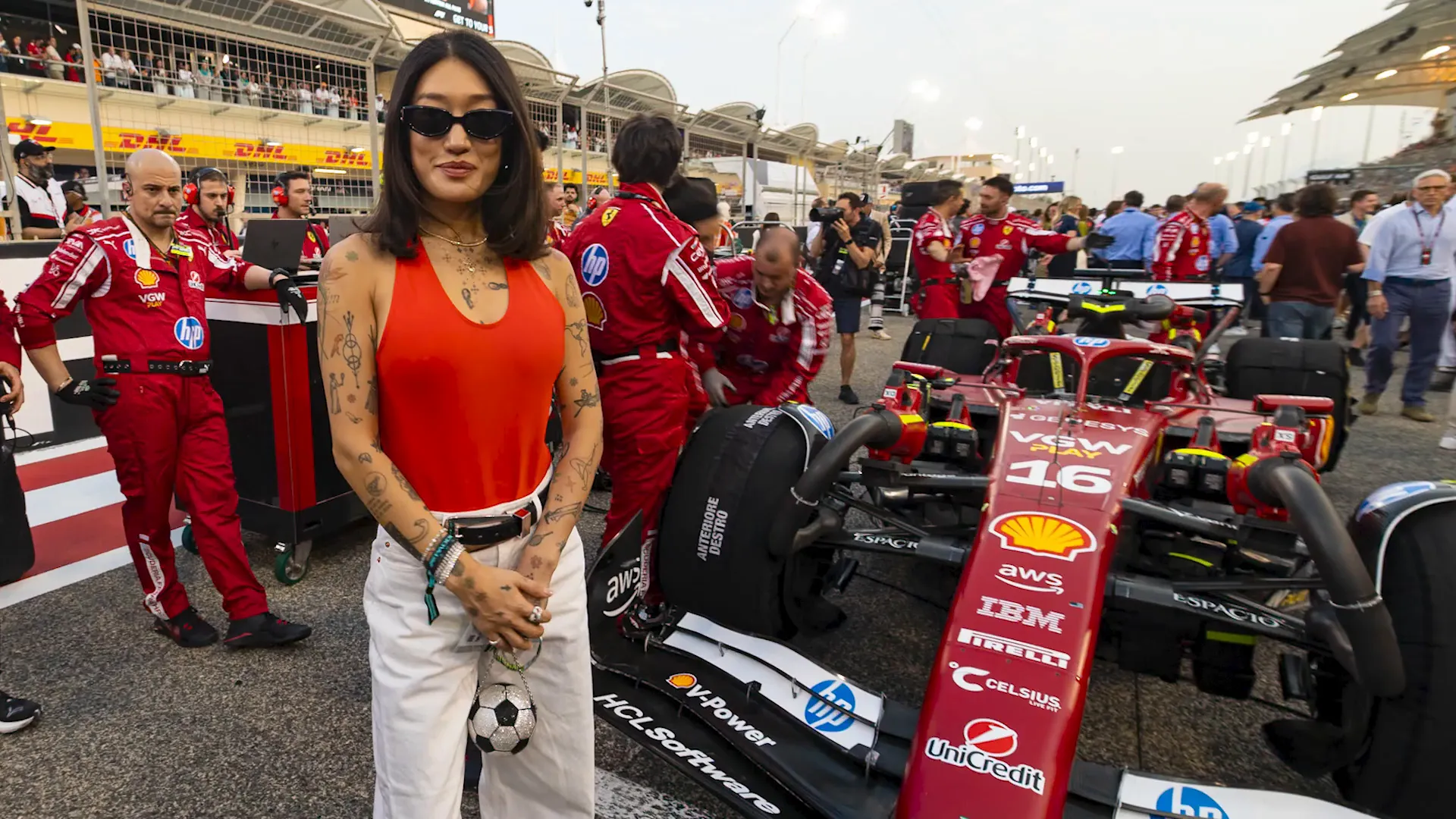 Celebrity spotting on the grid