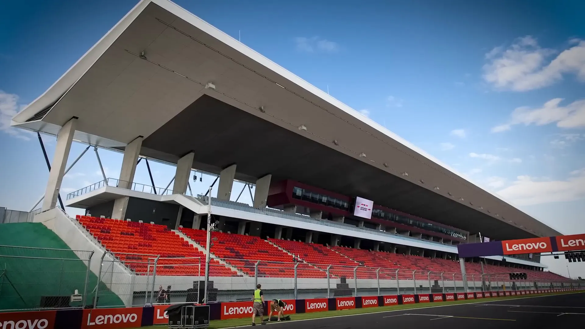 New grandstand at the Hungaroring shaped like a rear wing