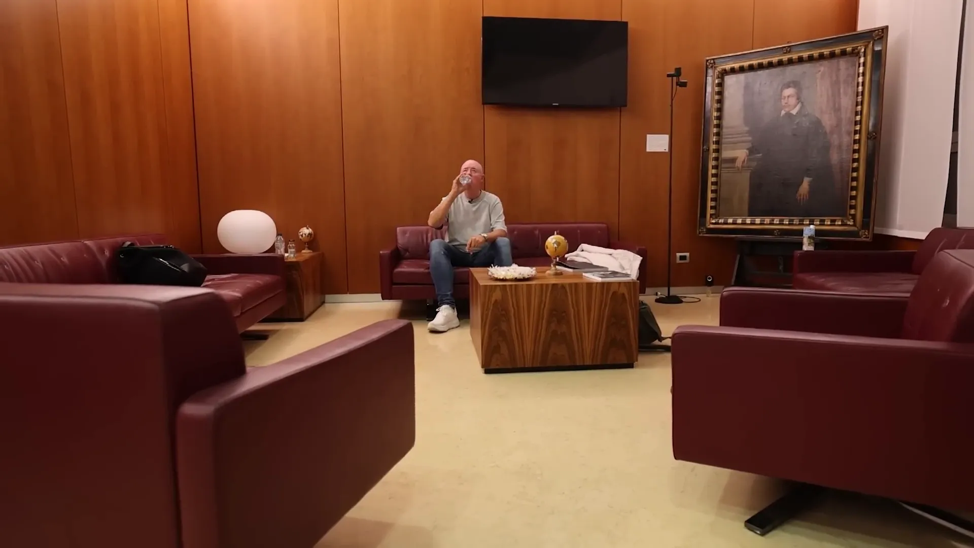 Lounge experience at the airport