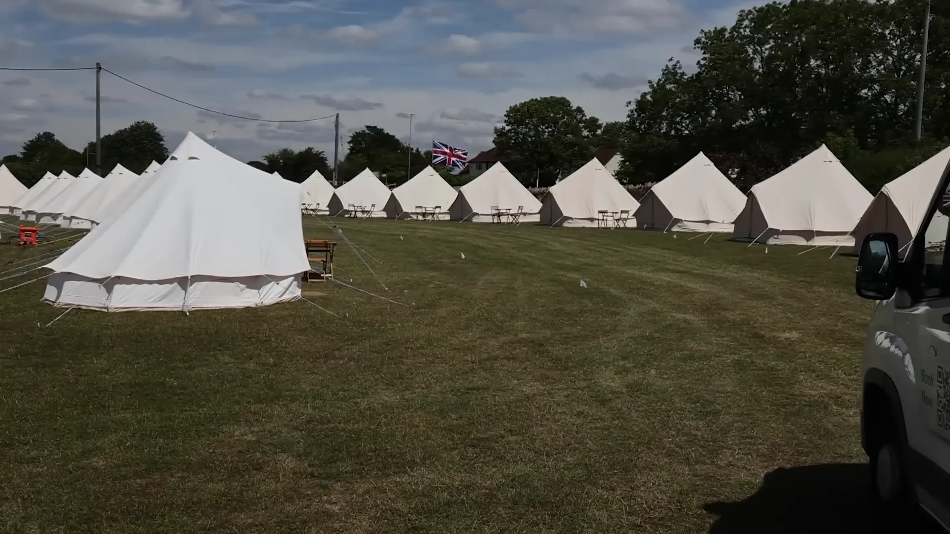 Camping area near Silverstone Grand Prix