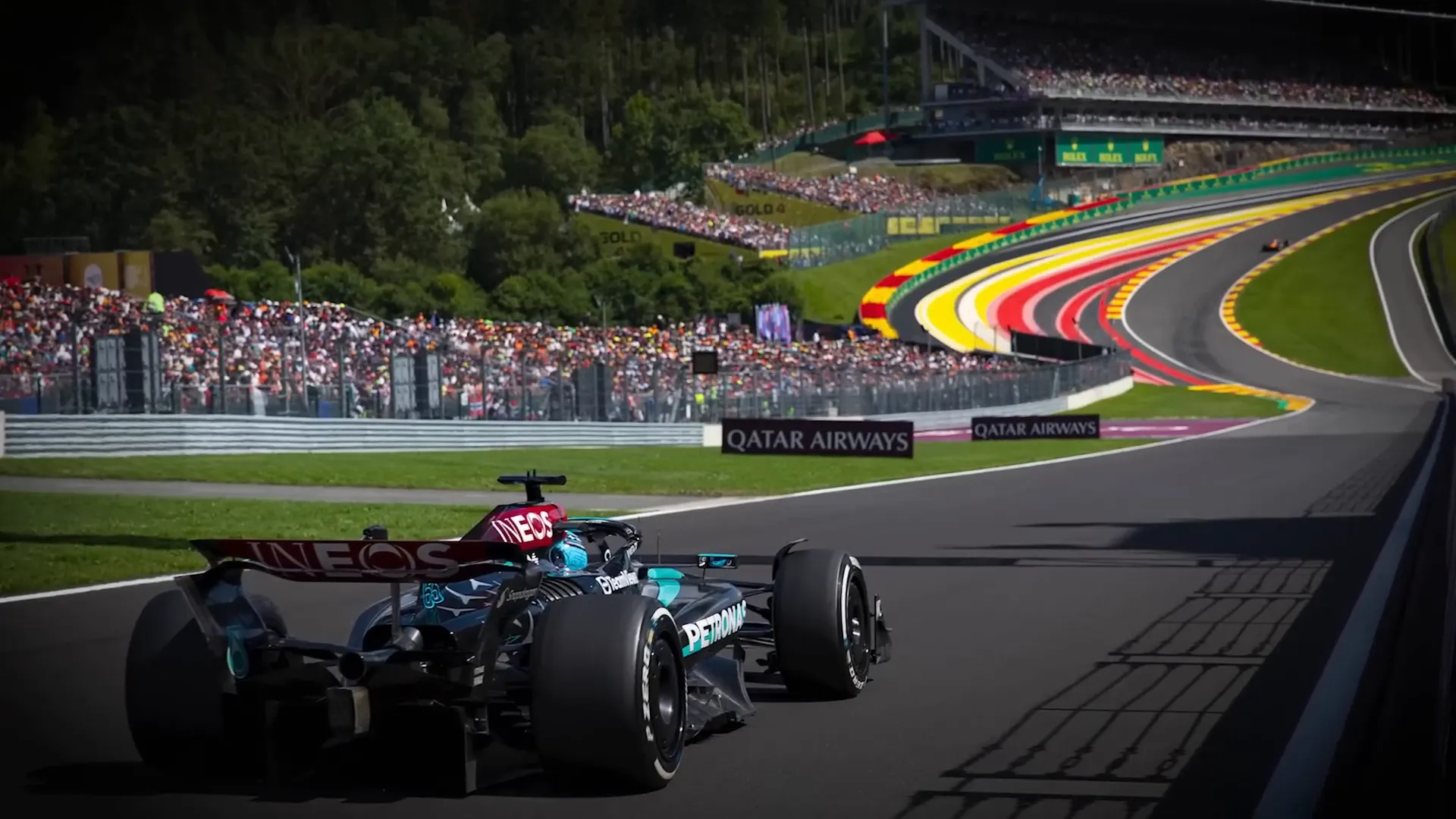 George Russell's car at Spa-Francorchamps