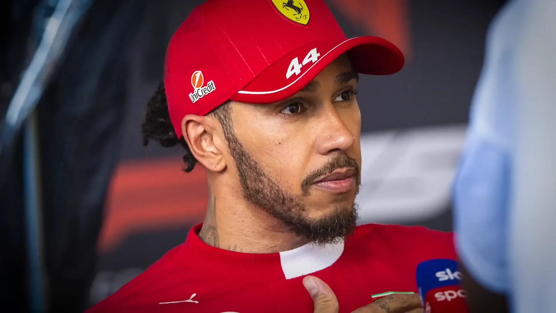 Lewis Hamilton discussing Ferrari's challenges at the 2025 Belgian GP