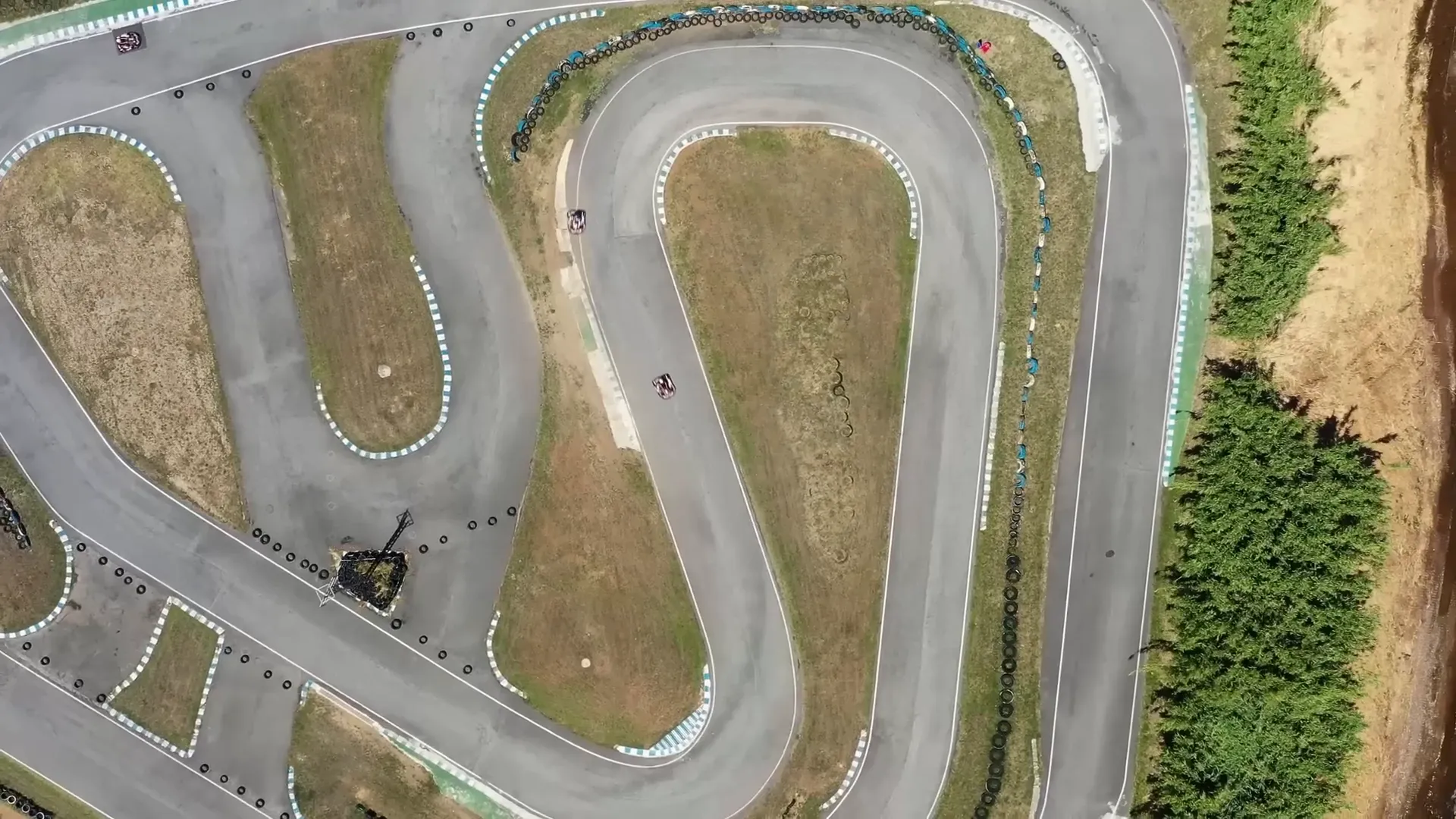 Oliver Behrman at the go-kart track in Sweden